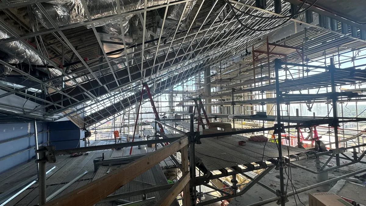 Signia by Hilton Indianapolis Sky Lounge Under Construction